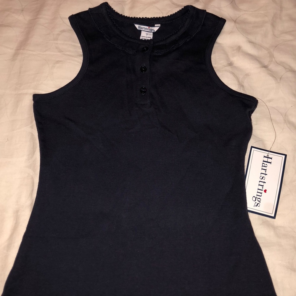 NWT Hartstrings navy blue sleeveless top